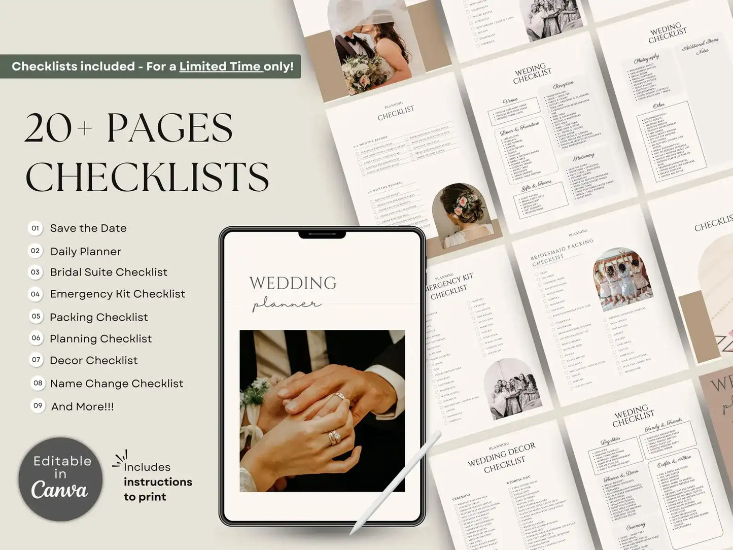 The Ultimate All-in-One Wedding Planner Spreadsheet