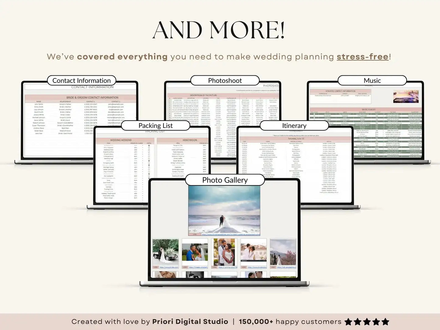 The Ultimate All-in-One Wedding Planner Spreadsheet
