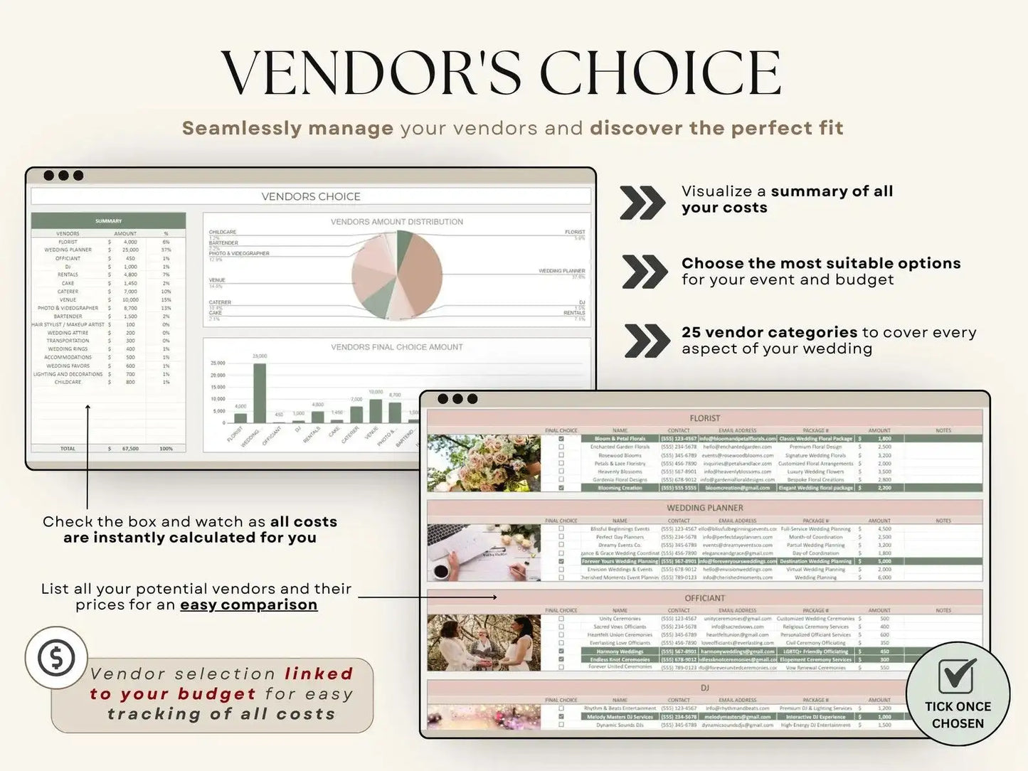 The Ultimate All-in-One Wedding Planner Spreadsheet