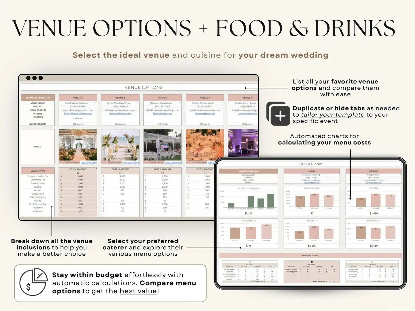 The Ultimate All-in-One Wedding Planner Spreadsheet